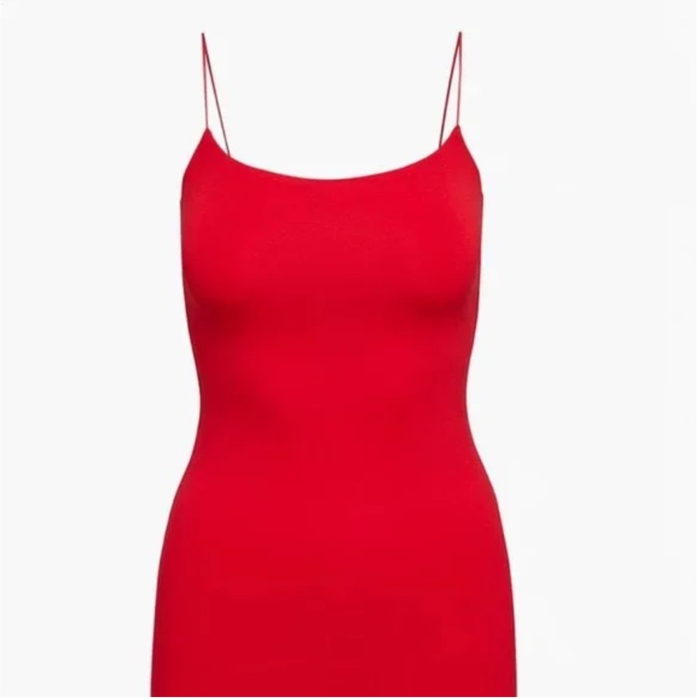 Aritzia Contour Mini Dress in Red - Picture 2 of 4